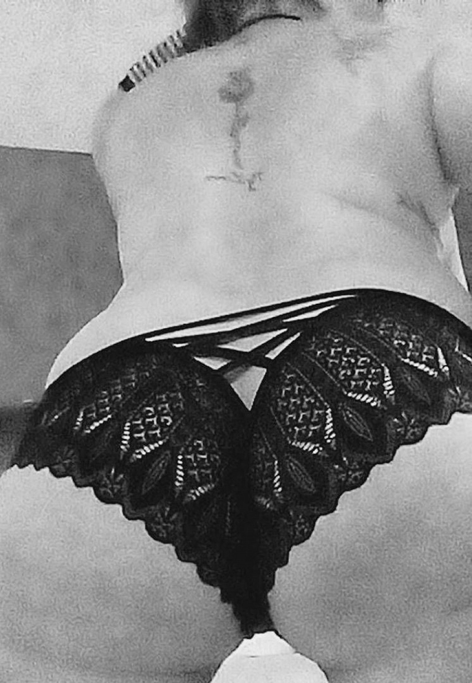 Black and white panties