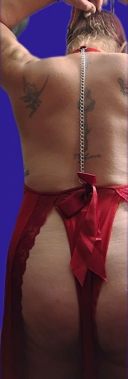 Tall red nightie chain