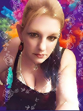 Green hair slave top direct gaze